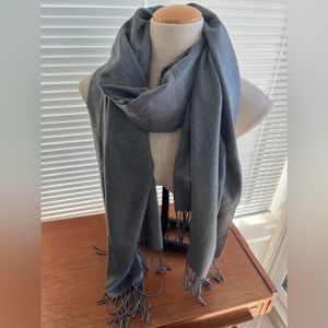 Cashmere/Silk Grey Pashmina Scarf